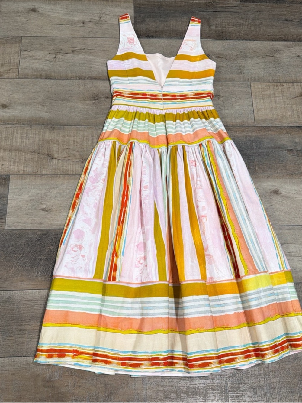 Hunter Bell Mara striped midi dress NWT - Picture 6 of 7